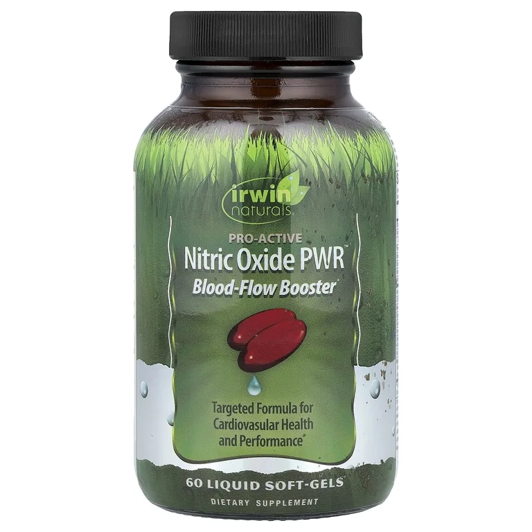 Irwin Naturals, Оксид азота PWR, усилитель кровотока, 60 жидких мягких капсул
