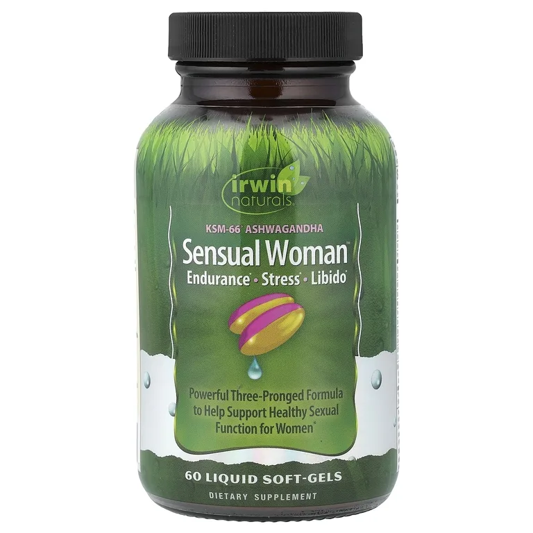 Irwin Naturals, Sensual Women™, выносливость, стресс и либидо, 60 желатиновых капсул