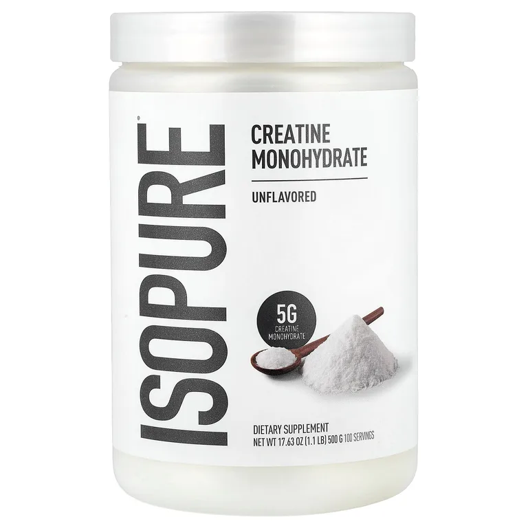 Isopure, Моногидрат креатина, без добавок, 500 г (1,1 фунта)