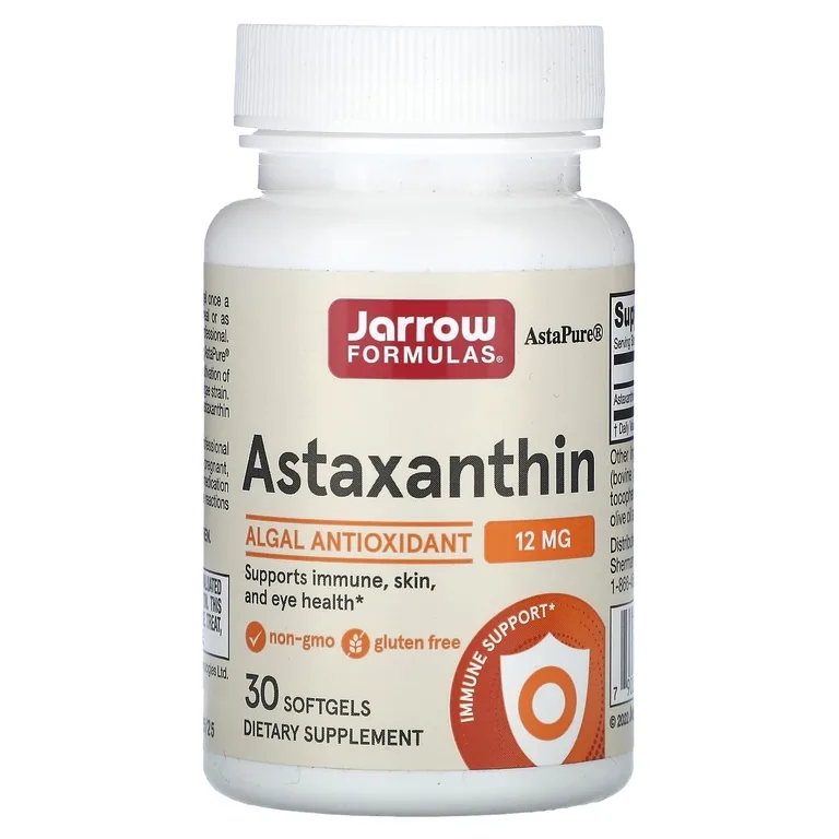 Jarrow Formulas, астаксантин, 12 мг, 30 капсул