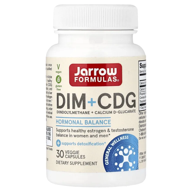 Jarrow Formulas, Дииндолилметан + Д-глюкарат кальция, улучшенная формула для детоксикации, 30 вегетарианских капсул