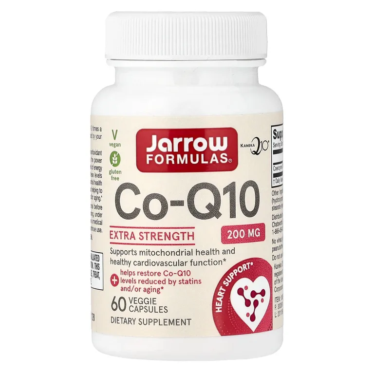 Jarrow Formulas, коэнзим Q10, 200 мг, 60 растительных капсул