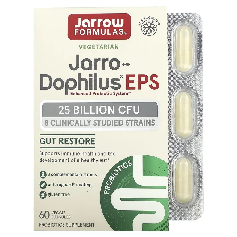 Jarrow Formulas, пробиотики, 25 млрд КОЕ, 60 растительных капсул