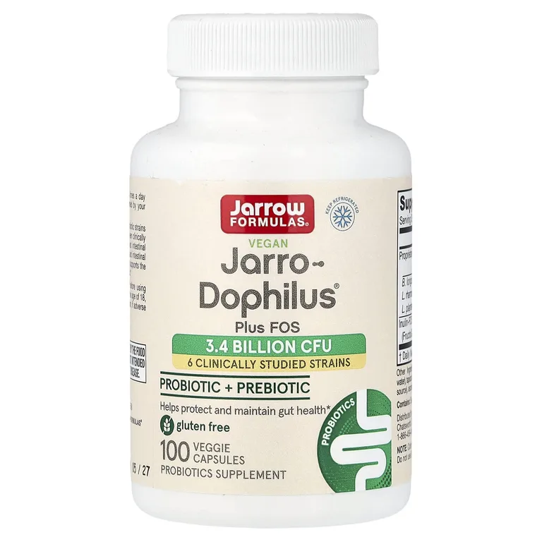 Jarrow Formulas, Пробиотики + пребиотики, 100 растительных капсул
