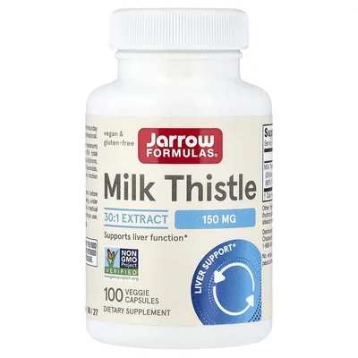 Jarrow Formulas, расторопша, 150 мг, 100 растительных капсул