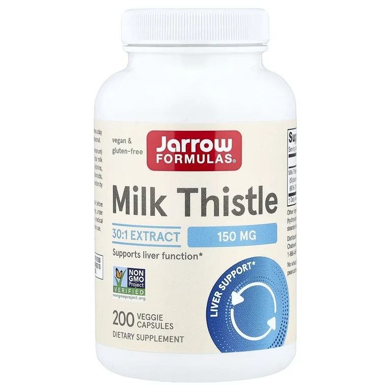 Jarrow Formulas, Расторопша, 150 мг, 200 растительных капсул