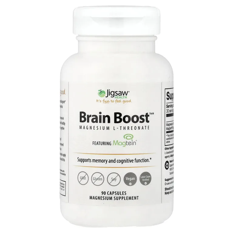 Jigsaw Health, Brain Boost™ L-треонат магния, 90 капсул