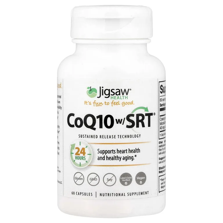 Jigsaw Health, Коэнзим Q10 с / SRT® 60 капсул (100 мг в 1 капсуле)