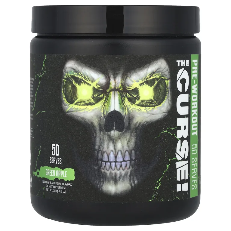 JNX Sports, The Curse!®, предтренировочный комплекс, со вкусом зеленого яблока, 250 г (8,8 унции)