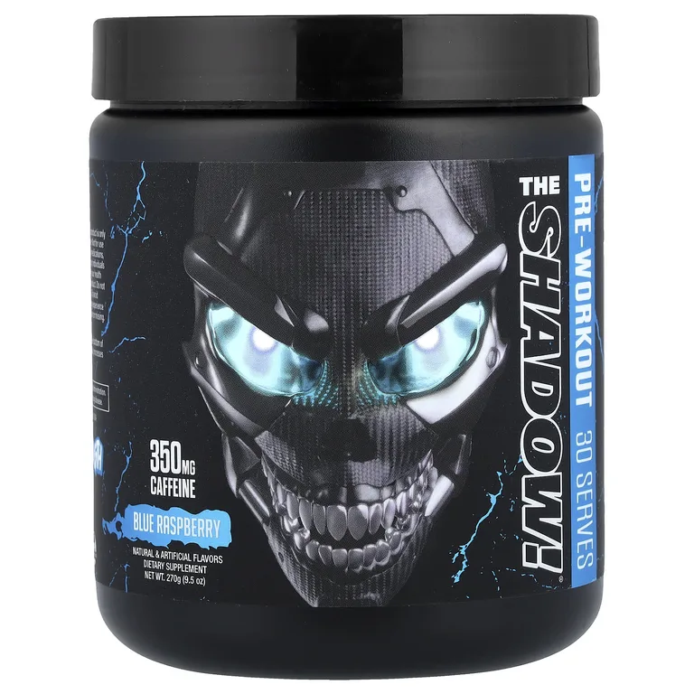 JNX Sports, The Shadow, предтренировочная добавка, голубая малина, 270 г