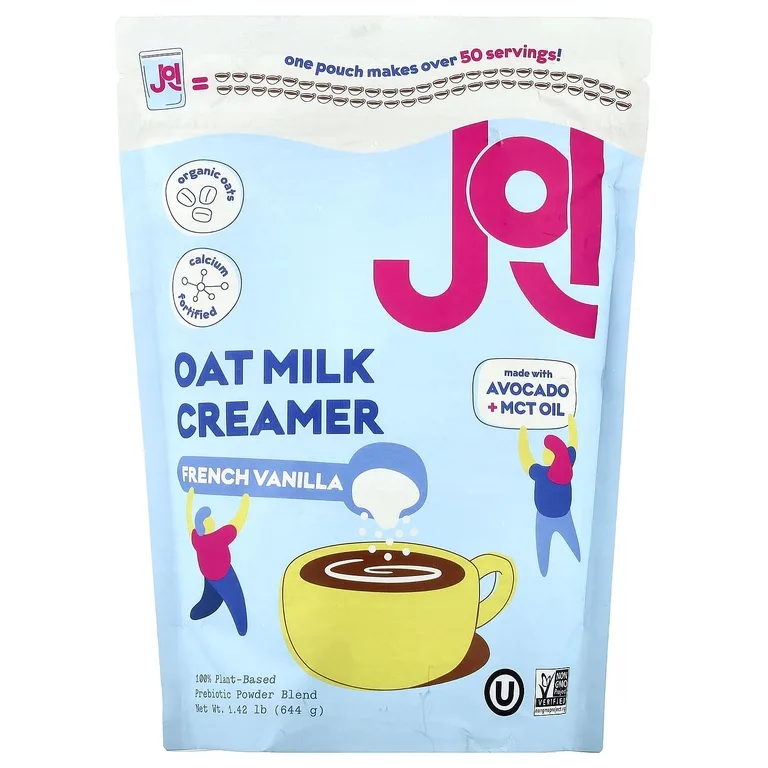 JOI, овсяные сливки, со вкусом французской ванили, 644 г (1,42 фунта)