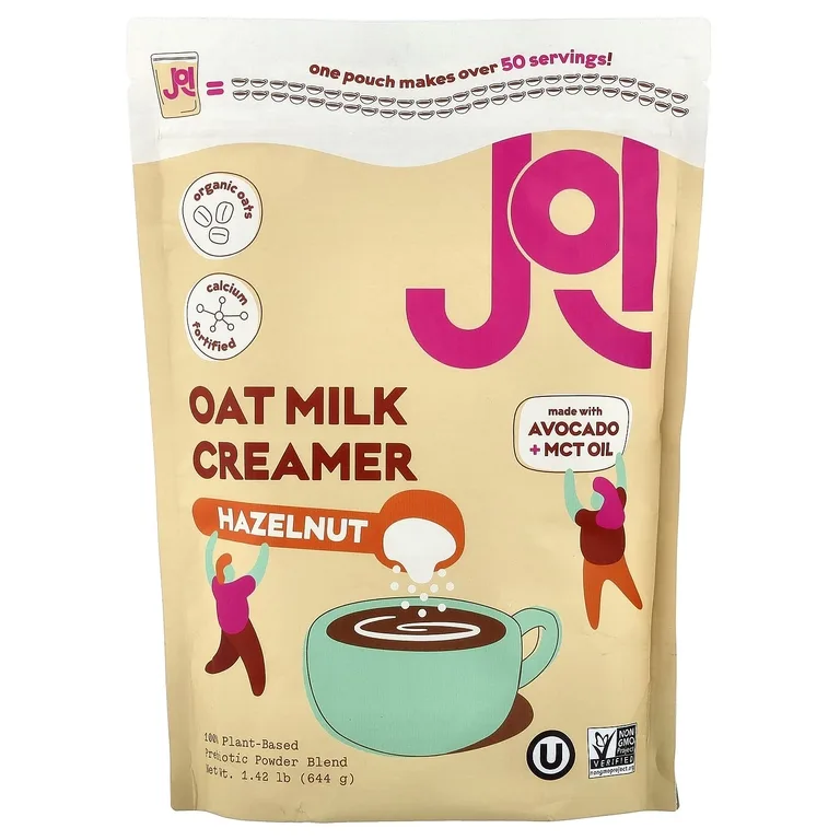 JOI, овсяные сливки, со вкусом фундука, 644 г (1,42 фунта)