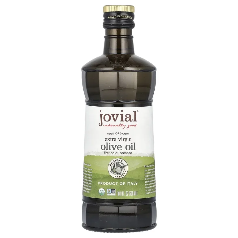 Jovial, 100% органическое оливковое масло холодного отжима, 500 мл (16,9 жидк. унц.)