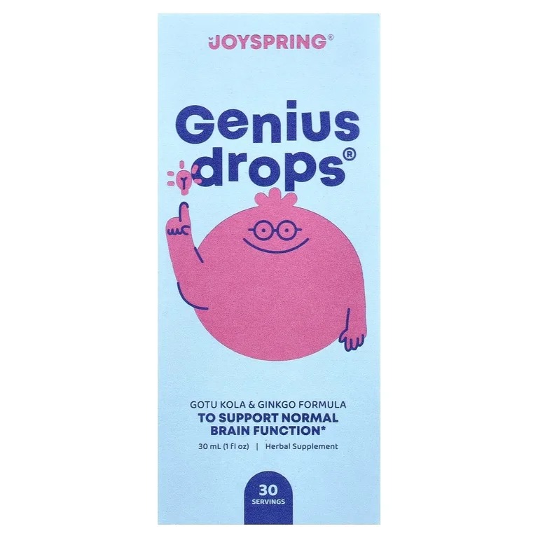 JoySpring, Genius Drops®, детские капли, 30 мл (1 жидк. унция)