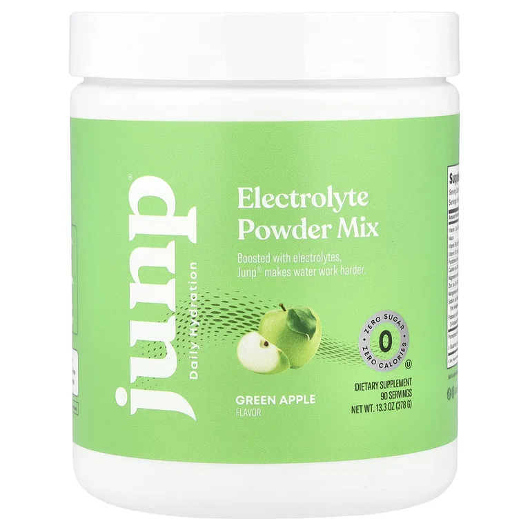 JUNP Hydration, Порошковая смесь электролитов, зеленое яблоко, 378 г (13,3 унции)