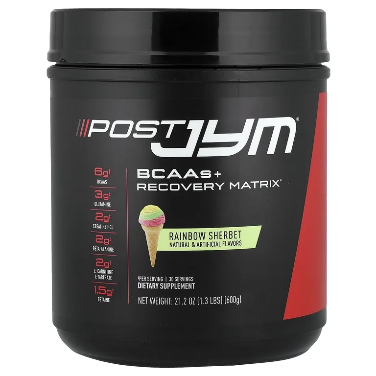 JYM Supplement Science, После JYM® BCAA + матрица восстановления, радужный шербет, 600 г (1,3 фунта)