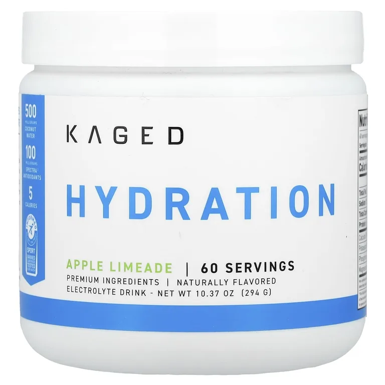 Kaged, электролитный напиток, яблочный лаймад, 294 г (10,37 унции)