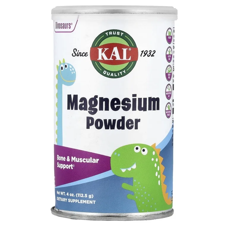 KAL, Dinosaurs, магний в порошке, 112,5 г (4 унции)