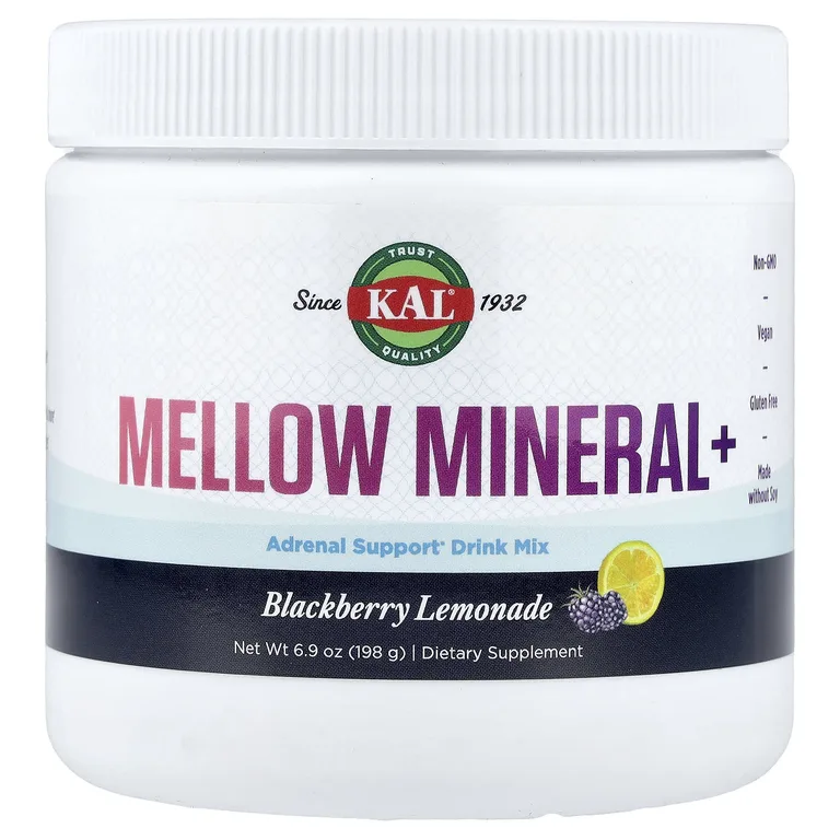 KAL, Mellow Mineral+, ежевиочный лимонад, 198 г (6,9 унции)
