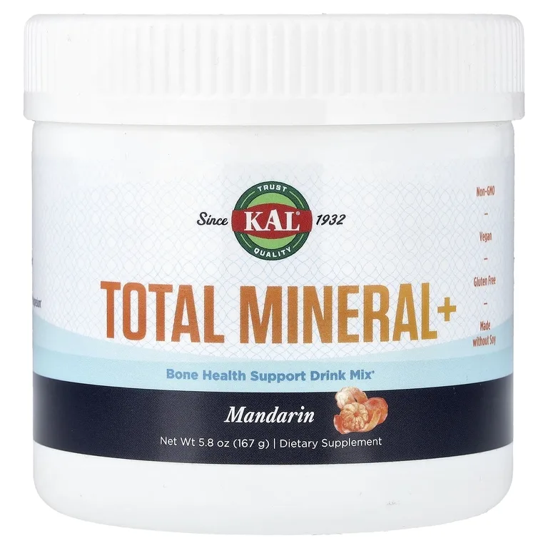 KAL, Total Mineral+, со вкусом мандарина, 167 г (5,8 унции)