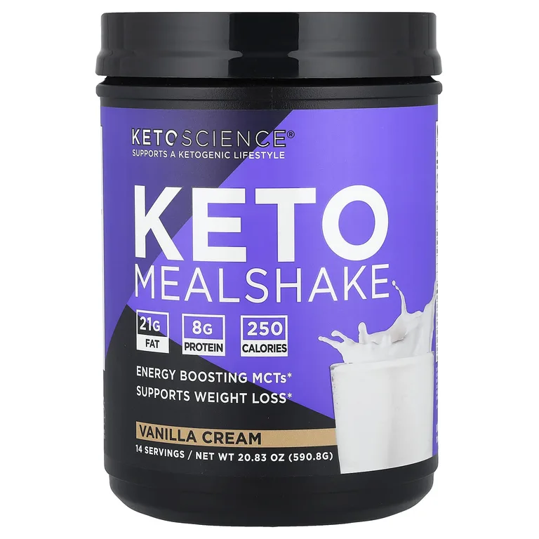 Keto Science, кетодиета, ванильный крем, 590,8 г (20,83 унции)