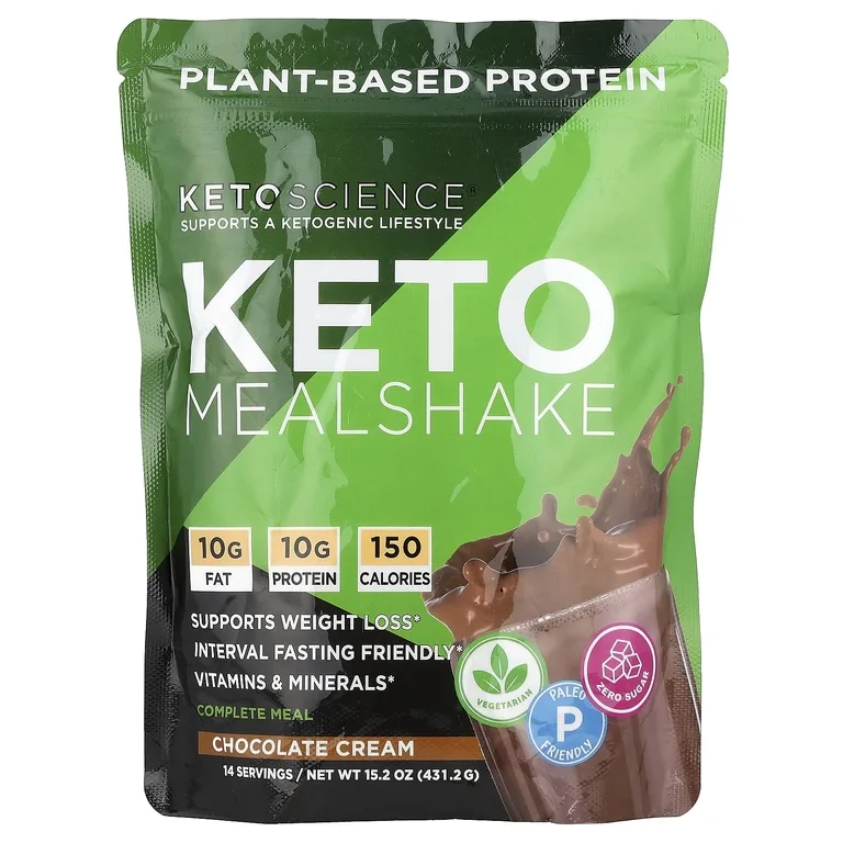 Keto Science, кетогенный коктейль, шоколадный крем, 431,2 г (15,2 унции)