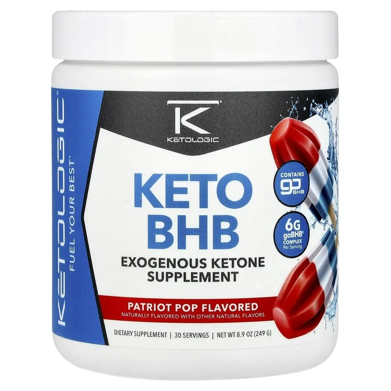 KetoLogic, Keto BHB, Patriot Pop, 249 г (8,9 унции)