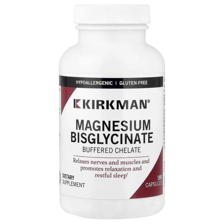 Kirkman Labs, бисглицинат магния, буферизованный хелатный, 180 капсул (50 мг в 1 капсуле)
