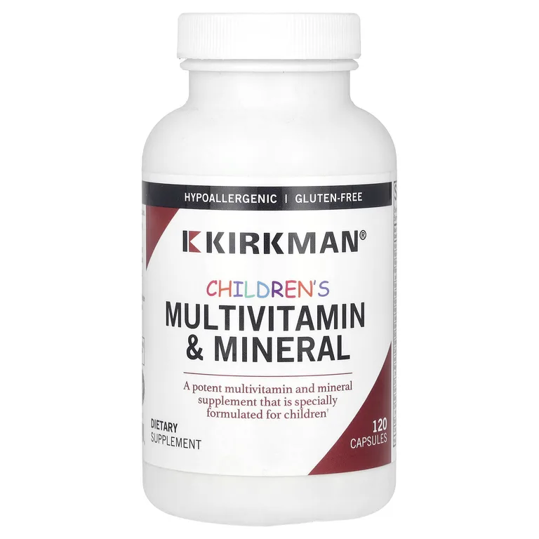 Kirkman Labs, мультивитамины и минералы для детей, 120 капсул