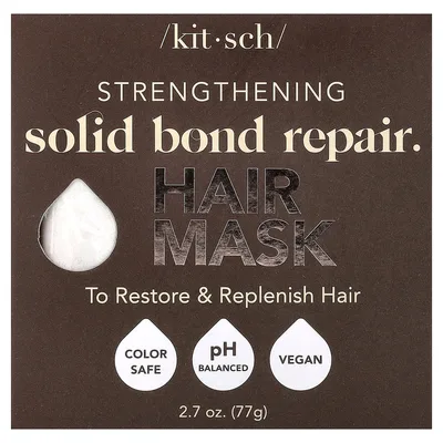 Kitsch, Solid Bond Repair Bar, маска для волос, укрепляющие волосы, цветок бамбука и иланг-иланг, 77 г (2,7 унции)