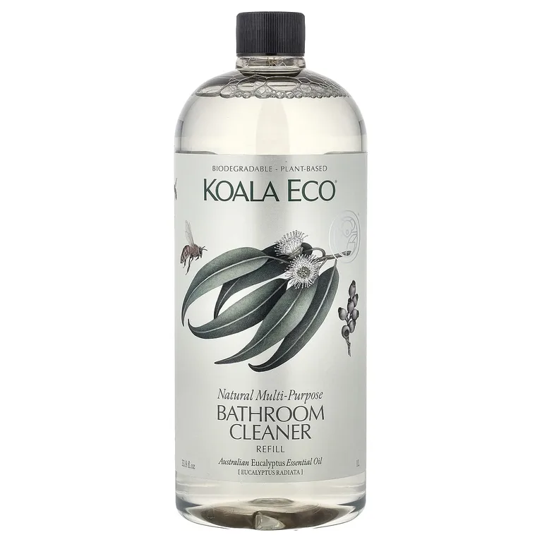Koala Eco, натуральное универсальное очиститель для ванной комнаты, запасной блок, с эфирным маслом австралийского эвкалипта, 1 л (33,8 жидк. унции)