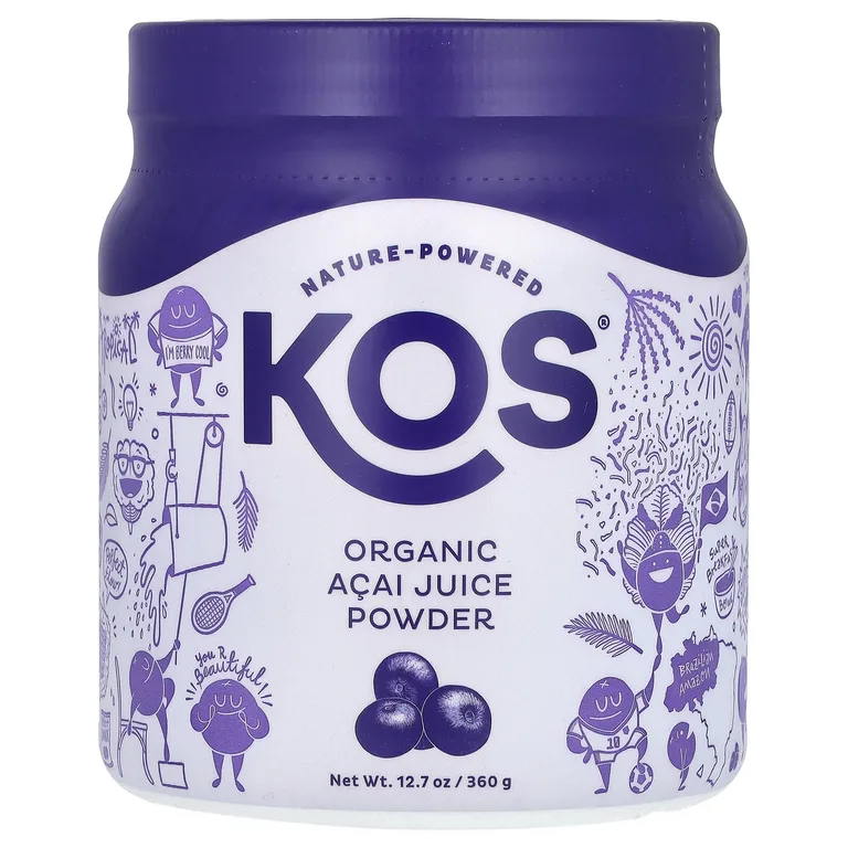 KOS, Органический порошок сока асаи, 360 г (12,7 унции)