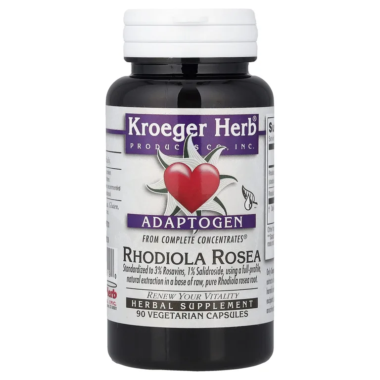 Kroeger Herb Co, Complete Concentrates®, родиола розовая, 90 вегетарианских капсул