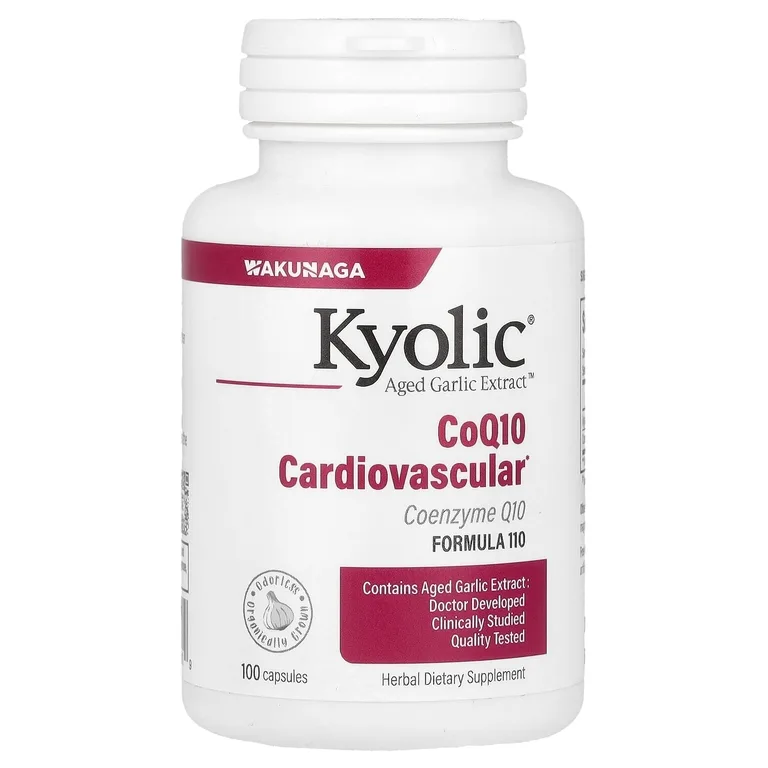 Kyolic, экстракт чеснока, коэнзим Q10, формула 110, 100 капсул