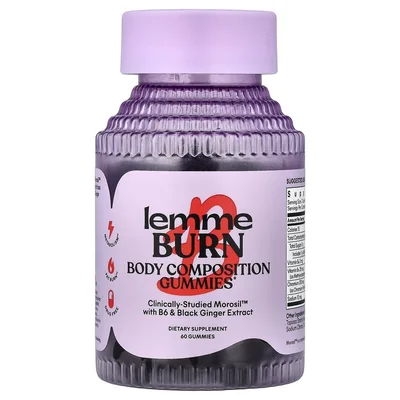 Lemme, Burn Gummies, с ягодным вкусом, 60 жевательных таблеток