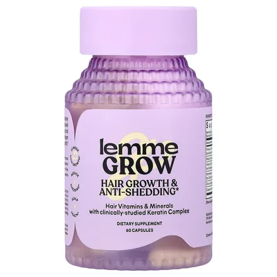 Lemme, Grow, средство для роста волос и против выпадения, 60 капсул