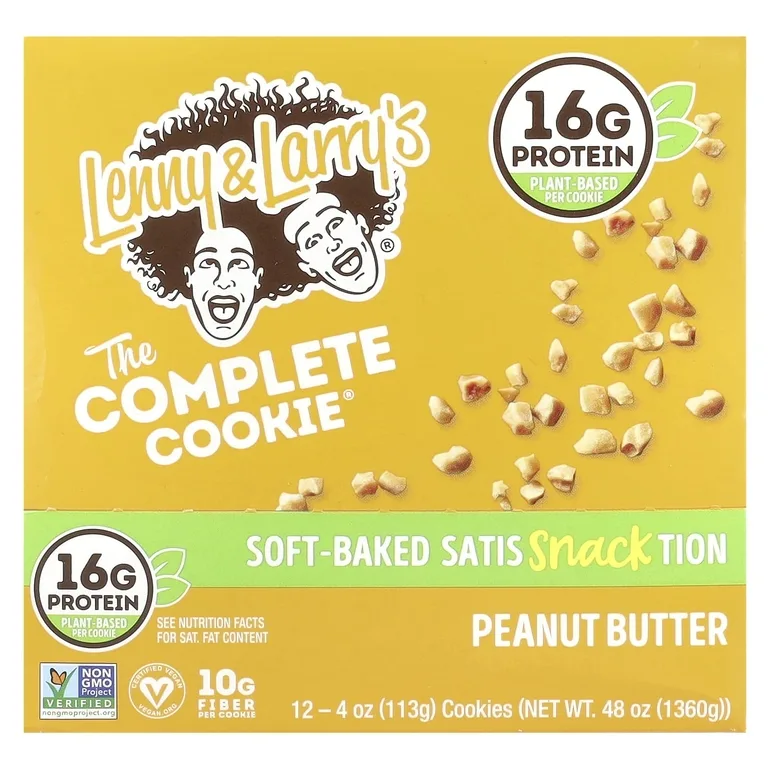 Lenny & Larry's, овсяное печенье, арахисовая паста, 12 шт, 113 г (4 унции)