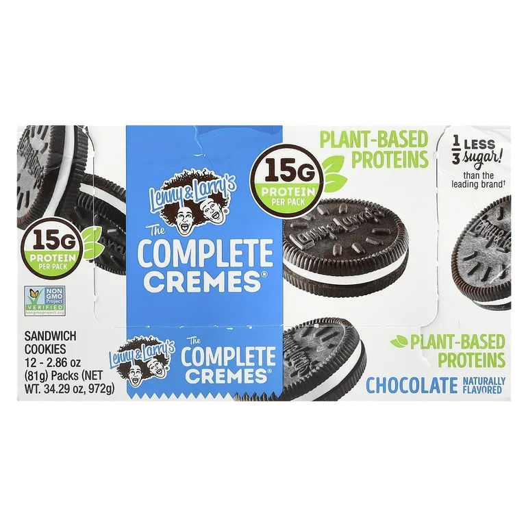 Lenny & Larry's, The Complete Cremes®, сэндвич-печенье, с шоколадом, 12 пакетиков по 81 г (2,86 унции)