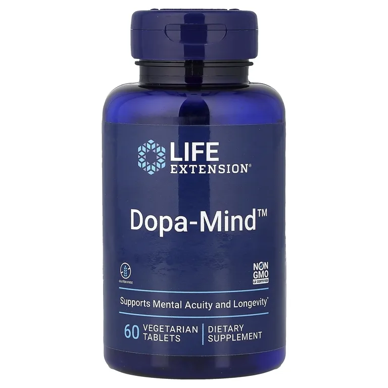 Life Extension, добавка для повышения уровня дофамина, 60 вегетарианских таблеток