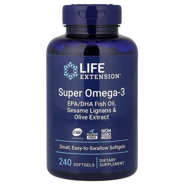 Life Extension, добавка с омега-3, 240 желатиновых капсул