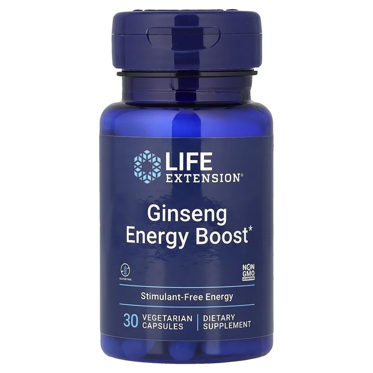 Life Extension, Ферментированный экстракт азиатского женьшеня, 30 вегетарианских капсул