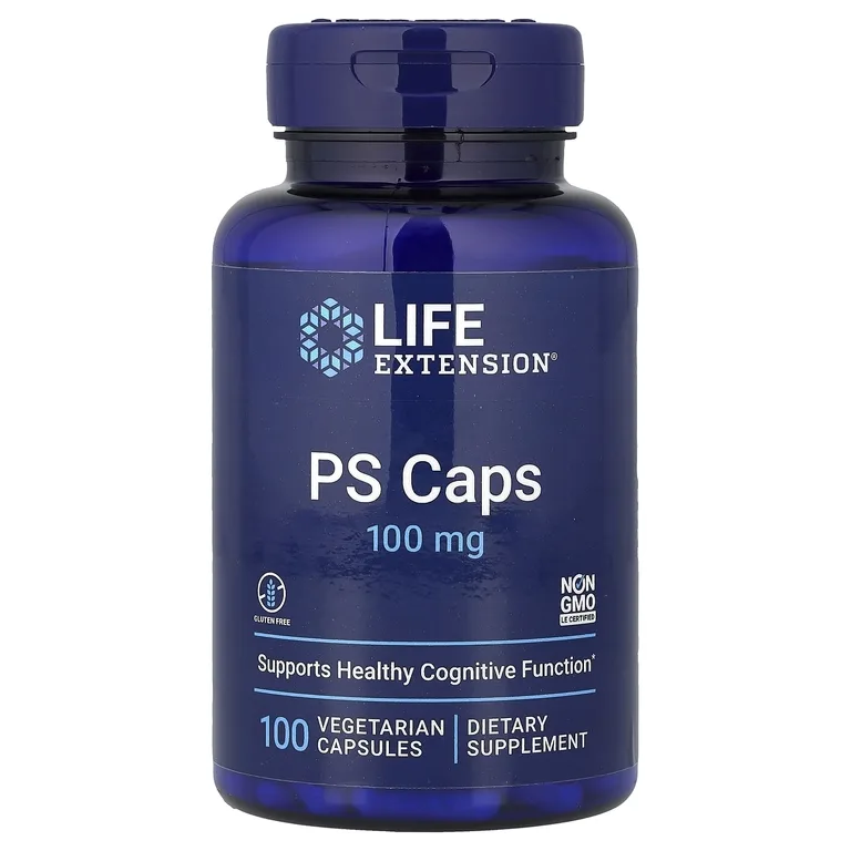 Life Extension, Фосфатидилсерин, 100 мг, 100 вегетарианских капсул