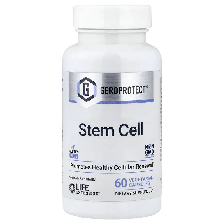Life Extension, Gero Protect®, стволовые клетки, 60 вегетарианских капсул