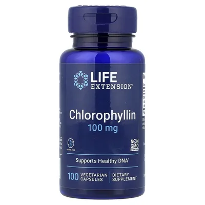 Life Extension, Хлорофиллин, 100 мг, 100 вегетарианских капсул