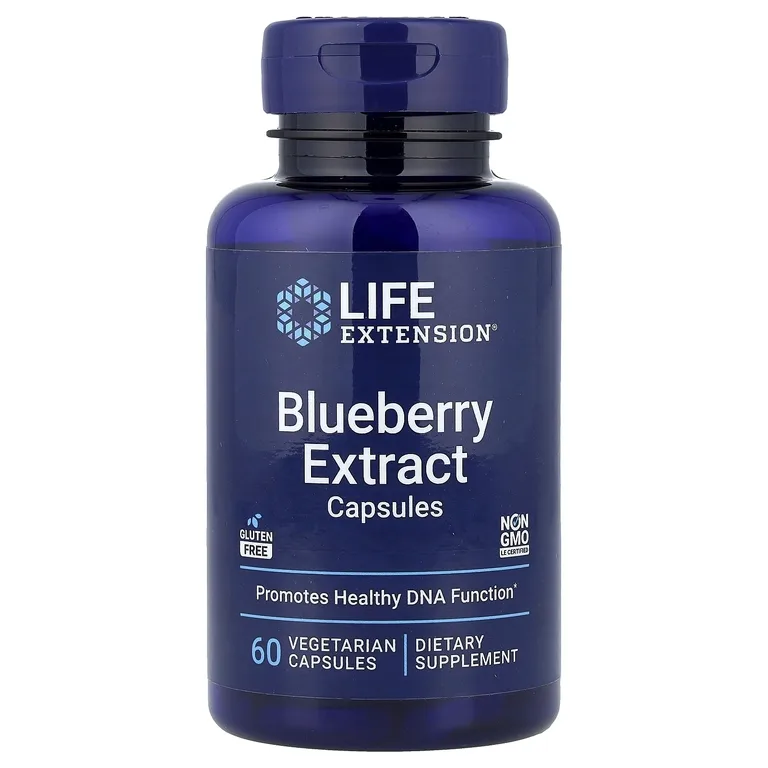 Life Extension, Капсулы с экстрактом голубики, 60 вегетарианских капсул