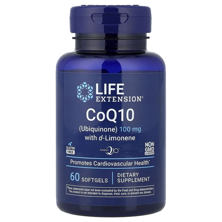 Life Extension, коэнзим Q10 (убихинон) с d-лимоненом, 100 мг, 60 капсул
