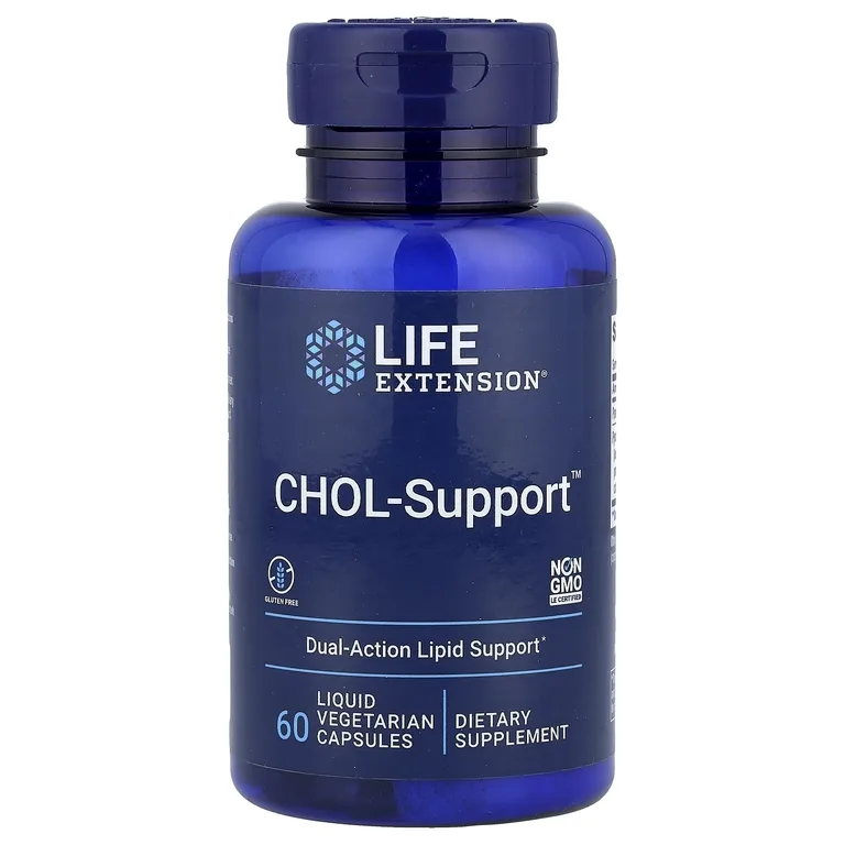 Life Extension, комплекс для поддержки здорового уровня холестерина, 60 вегетарианских капсул с жидкостью