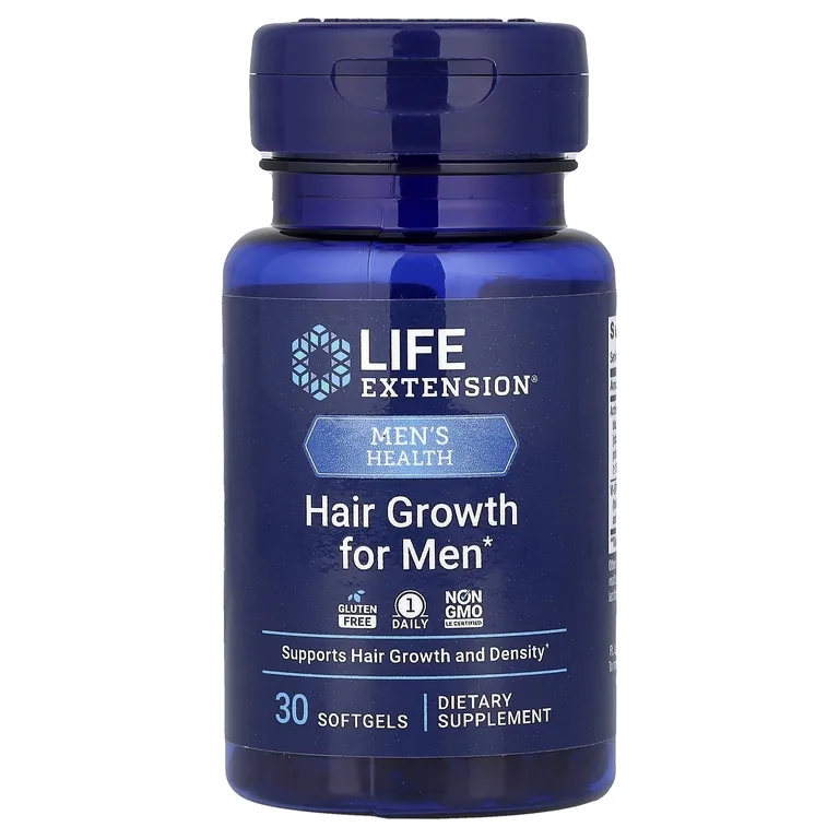 Life Extension, Men's Health, средство для роста волос для мужчин, 30 капсул