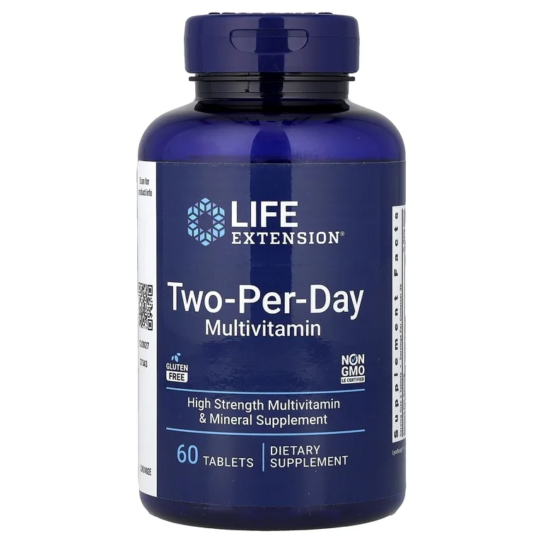 Life Extension, мультивитамины для приёма дважды в день, 60 таблеток