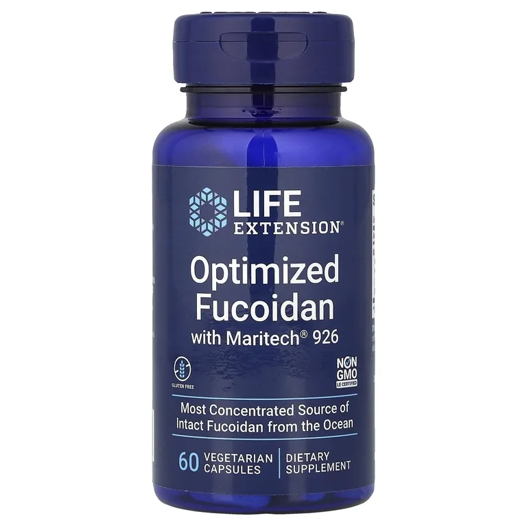 Life Extension, Оптимизированный фукоидан, 60 вегетарианских капсул
